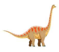 brachiosauro isolato dinosauro cartone animato personaggio vettore