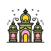 Arabo lanterna illustrazione gratuito, lanterna icona vettore, lanterna schema, colorato lanterna, Ramadan lanterna vettore