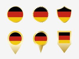 vettore bandiera impostato di Germania.