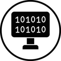 binario codice vettore icona design