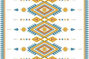 tappeto fiore modello arte. geometrico etnico senza soluzione di continuità modello nel tribale. americano, messicano stile. vettore