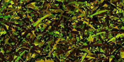 sfondo vettoriale verde scuro, giallo con forme poligonali.