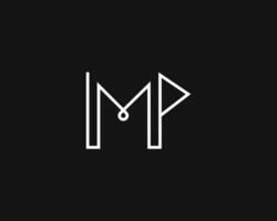 creativo lettera mp logo design vettore modello