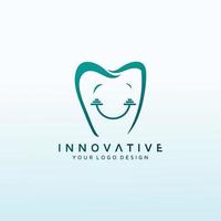 dentale vettore logo design idea.