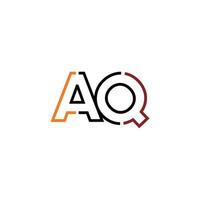 astratto lettera aq logo design con linea connessione per tecnologia e digitale attività commerciale azienda. vettore