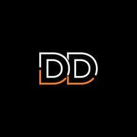 astratto lettera dd logo design con linea connessione per tecnologia e digitale attività commerciale azienda. vettore