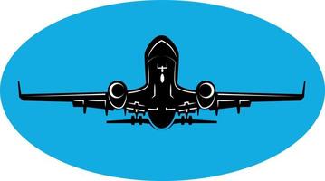 silhouette di un aereo assunzione via vettore
