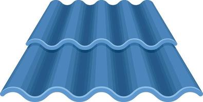 vettore illustrazione di blu tetto piastrelle