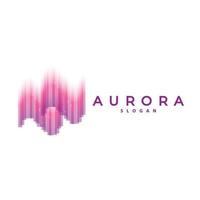 aurora logo, leggero onda vettore, natura paesaggio disegno, Prodotto marca modello illustrazione icona vettore