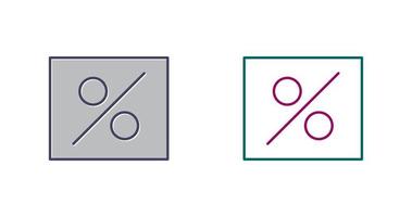 percentuale vettore icona