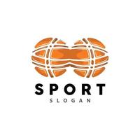 sport logo, pallacanestro logo vettore, semplice minimalista disegno, icona, simbolo, illustrazione vettore