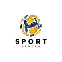 pallavolo logo, sport semplice disegno, mondo gli sport torneo vettore, illustrazione simbolo icona vettore