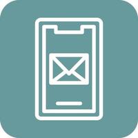 mobile posta icona vettore design