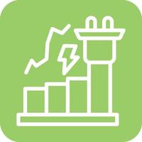 energia consumo icona vettore design