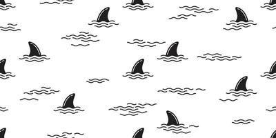 squalo pinna senza soluzione di continuità modello delfino isolato vettore balena oceano onda mare isola spiaggia tropicale sfondo sfondo
