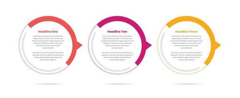 astratto ovale sagomato passaggi Infografica e attività commerciale dati presentazione modello vettore