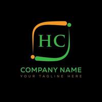 hc lettera logo creativo design. hc unico design. vettore