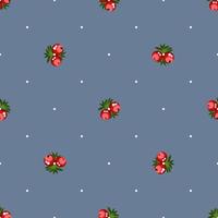 seamless pattern di bacche vettore