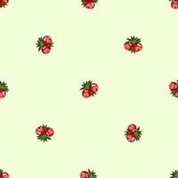 seamless pattern di bacche vettore