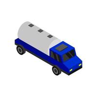 camion cisterna isometrica vettore