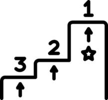 linea icona per classifica vettore