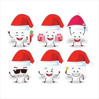 Santa Claus emoticon con aria condizionatore cartone animato personaggio vettore