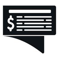 capitale carta icona semplice vettore. i soldi banca vettore