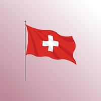 bandiera di Svizzera premio vettore illustrazione