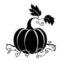 zucca icona vettore. Halloween illustrazione cartello. vettore