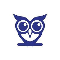 gufo logo saggio uccello logo gufo simbolo logo per formazione scolastica a2 vettore