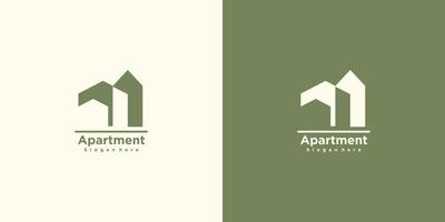 appartamento con moderno creativo logo design vettore