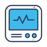 elettrocardiogramma vettore icona nel moderno stile, modificabile design