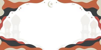 semplice astratto islamico bandiera sfondo modello vettore