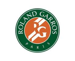 roland garros torneo logo simbolo francese Aperto tennis campione design vettore astratto illustrazione