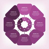 Infografica dati presentazione e panoramica modello vettore