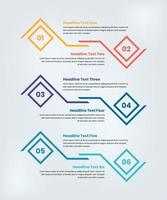 dati presentazione Infografica modello con numero vettore