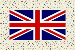 incoronazione celebrazione UK unione Jack bandiera sfondo vettore illustrazione