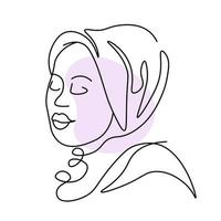 Islam donna indossare hijab, femmina con foulard vettore