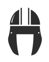 casco di guerriero, cavaliere o guerra combattente vettore