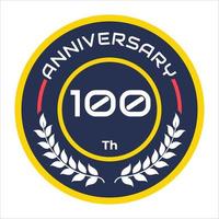 anniversario emblema vettore logo numeri 1 per 100 con freddo riso risaia vettore elementi