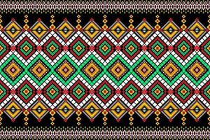 senza soluzione di continuità geometrico etnico asiatico orientale e tradizione modello design per struttura e sfondo. seta e tessuto modello decorazione per tappeto, tailandese vestiario, involucro e sfondo vettore