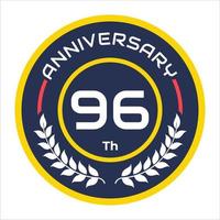 anniversario emblema vettore logo numeri 1 per 100 con freddo riso risaia vettore elementi