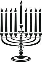 vettore grafica di candela titolare per hanukkah vacanza