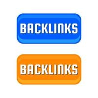 backlink SEO siti web linking pulsante icona etichetta design vettore