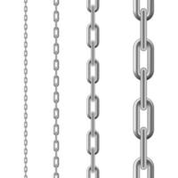 metallico catena. senza soluzione di continuità catena isolato su bianca sfondo. vettore illustrazione