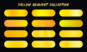 set di campioni di sfumature gialle vettore