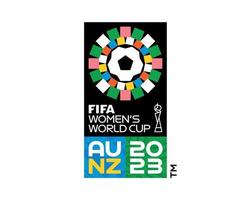 fifa Da donna mondo tazza australie nuovo Zelanda 2023 logo ufficiale astratto simbolo design vettore illustrazione