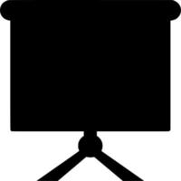 vettore silhouette di schermo presentazione su bianca sfondo