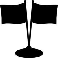 vettore silhouette di bandiera su bianca sfondo