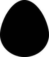 vettore silhouette di uovo su bianca sfondo
